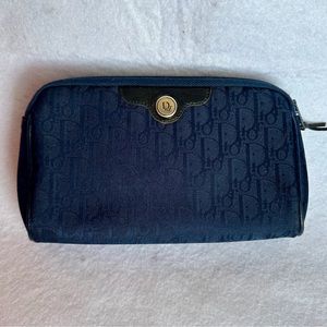🔵 Luxury Pouch Dior Canvas Leather Pouch Bag